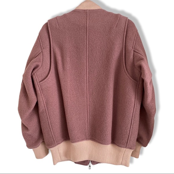 RAG & BONE Elle Wool Bomber Jacket - Picture 2 of 7